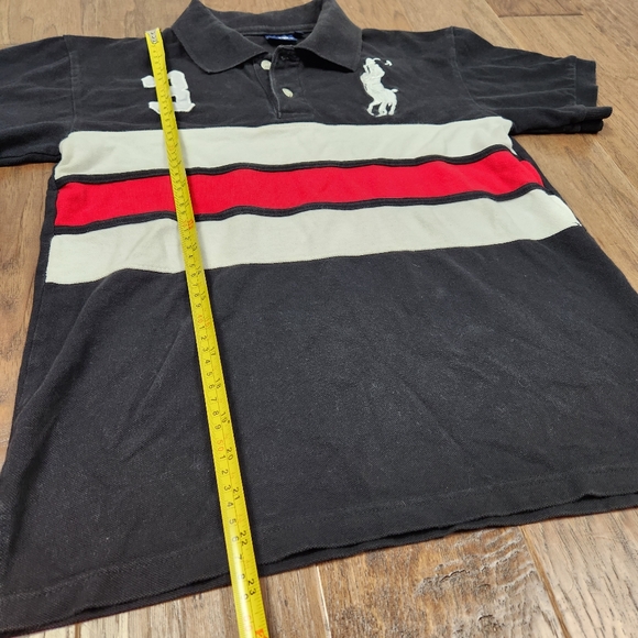 POLO RALPH LAUREN men's big pony striped rugby shirt - Picture 6 of 6